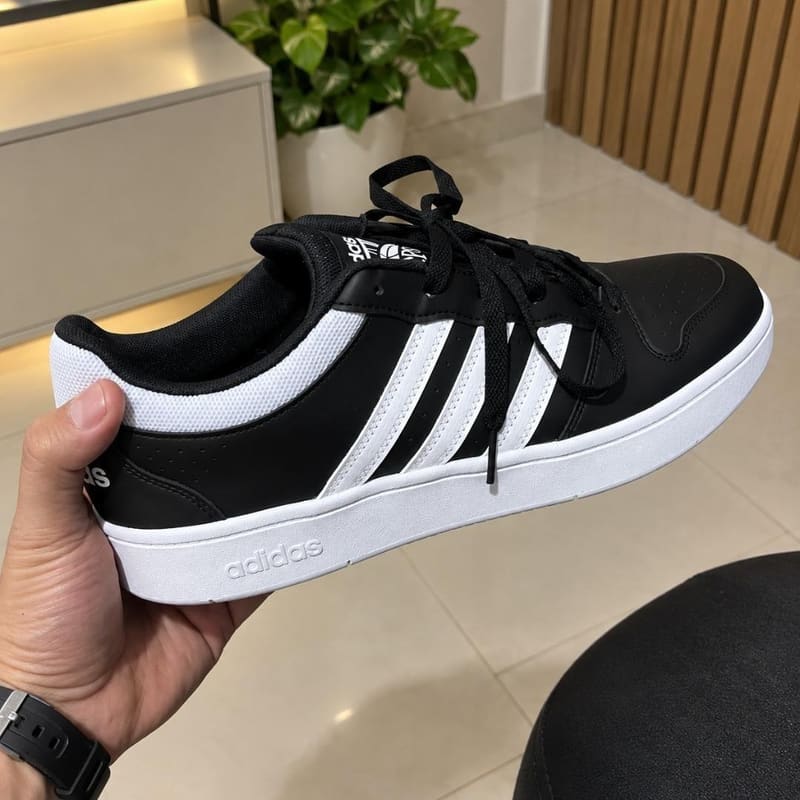 Tenis Adidas Hoops Classic Masculino Preto Branco FBA 82YF 026 42