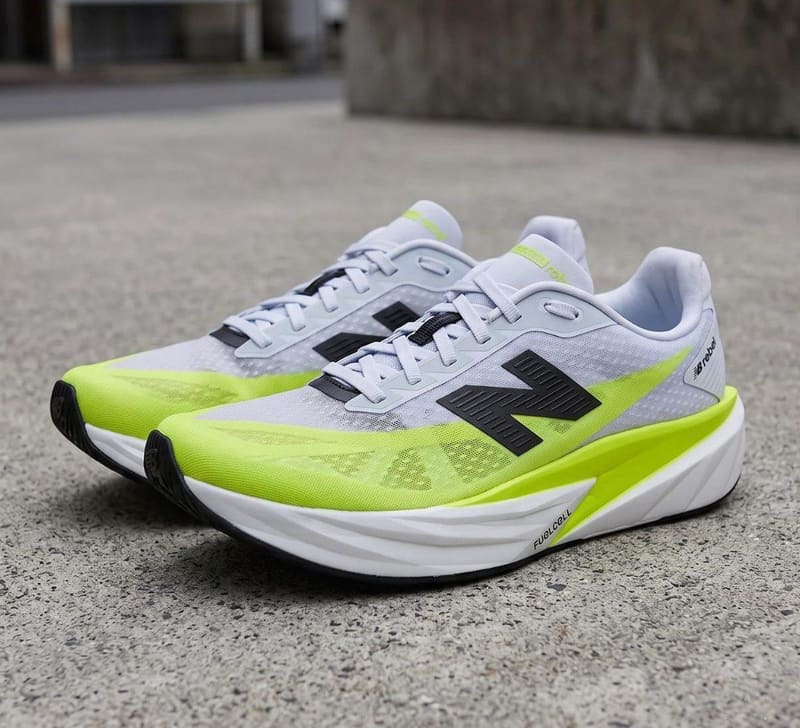 Tenis New Balance Fuelcell Rebel V5 Masculino Branco Verde