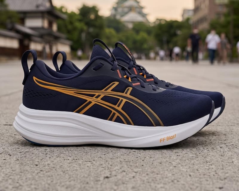 Tenis Asics Gelpulse 17 Se Masculino Azul Laranja