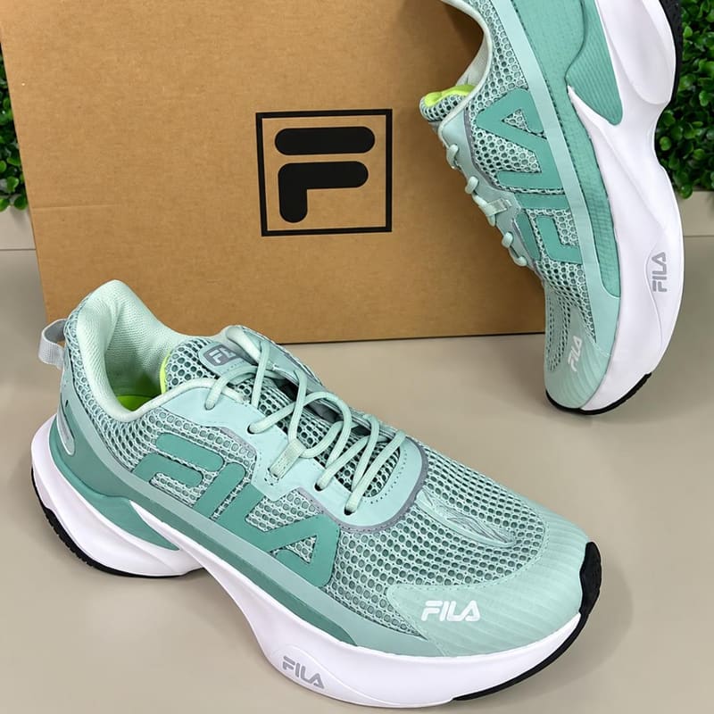 Tenis Fila Recovery Feminino Verde Branco