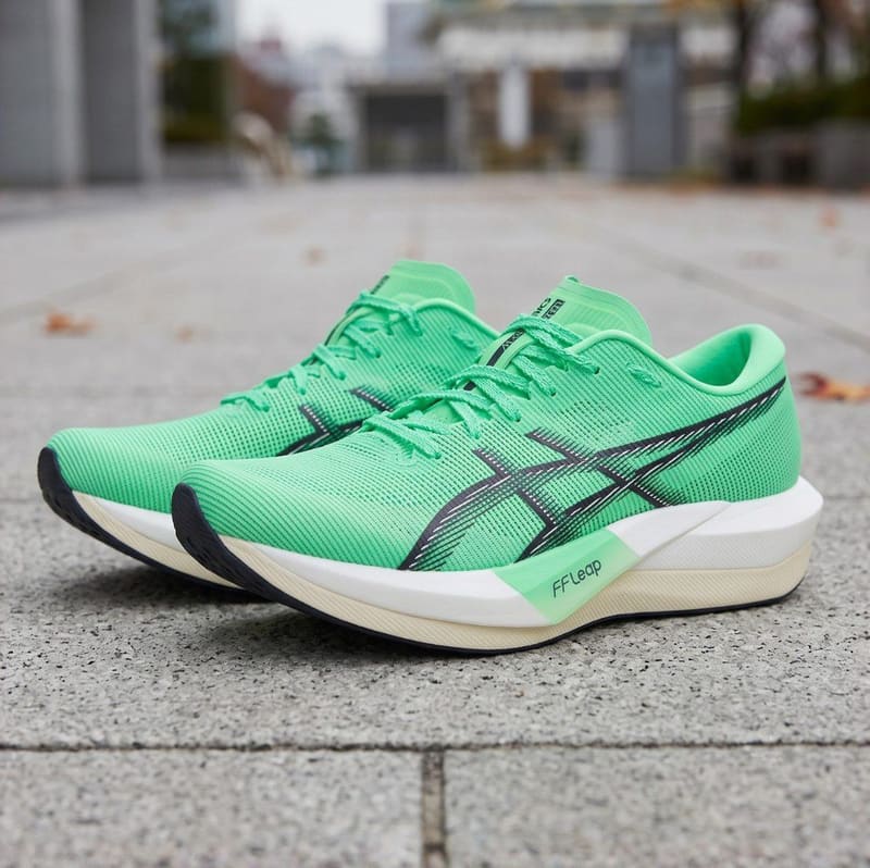 Tenis Asics Magic Speed 5 Verde Cinza
