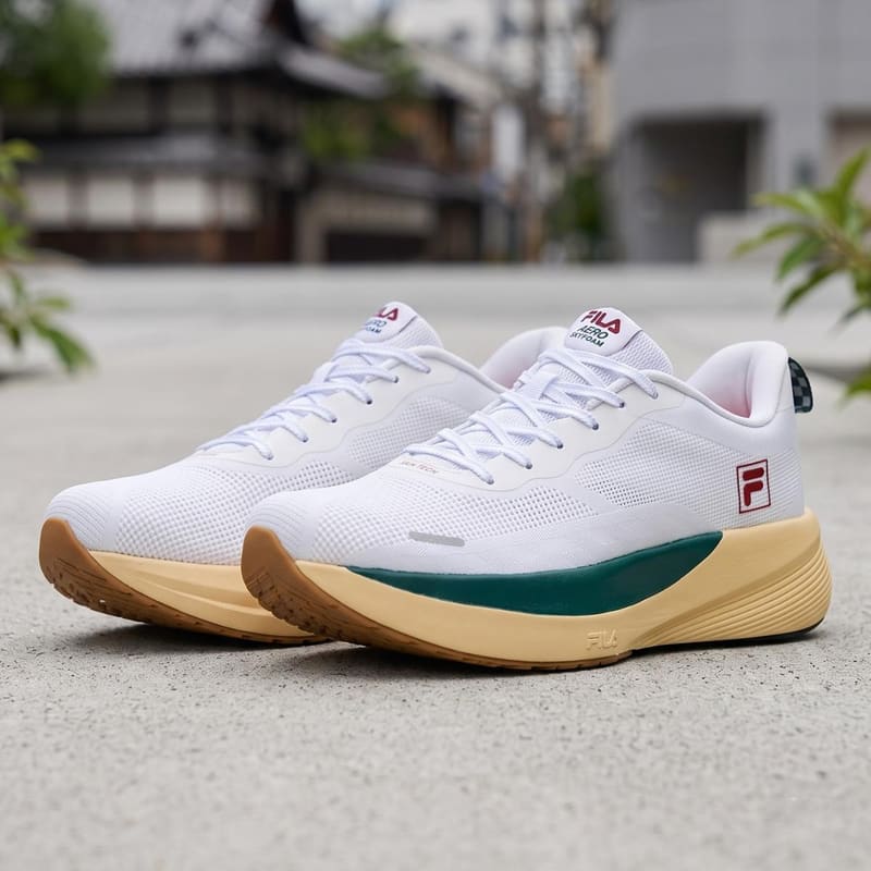Tenis Fila Aero Skyfoam Masculino Branco Verde