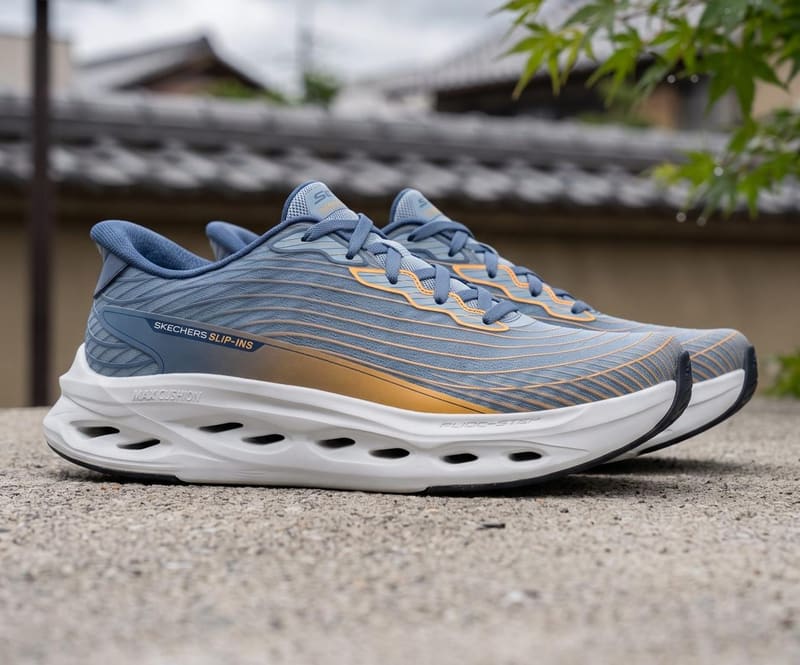 Tenis Skechers Max Cushioning Glidestep S Masculino Chumbo