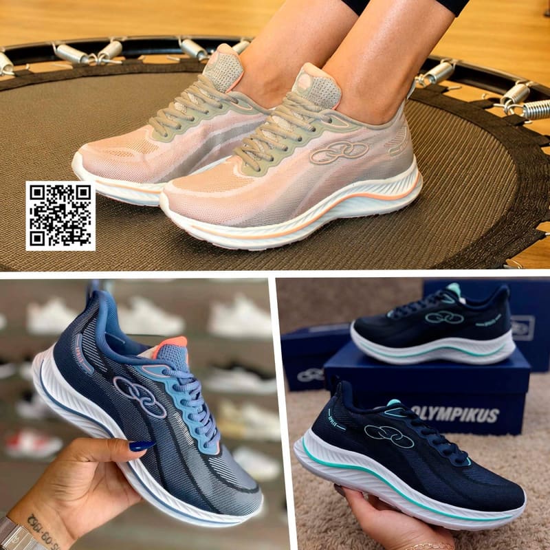Tenis Olympikus Apolis Feminino Azul Claro