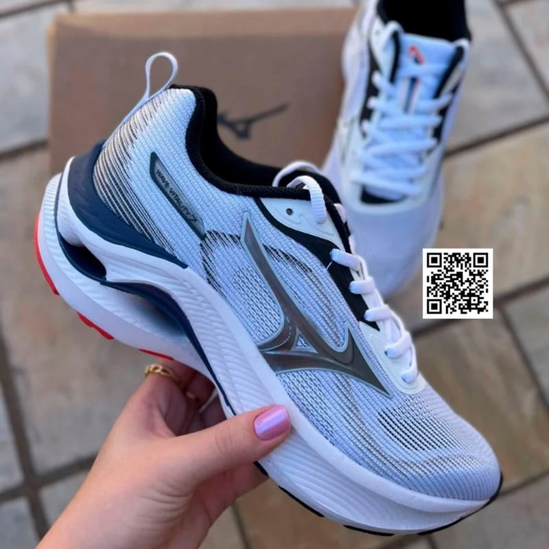 Tenis Mizuno Wave Vitality 7 Masculino Chumbo Azul