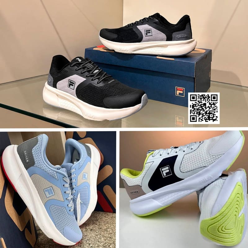 Tenis Fila Driver Masculino Branco Verde Limao