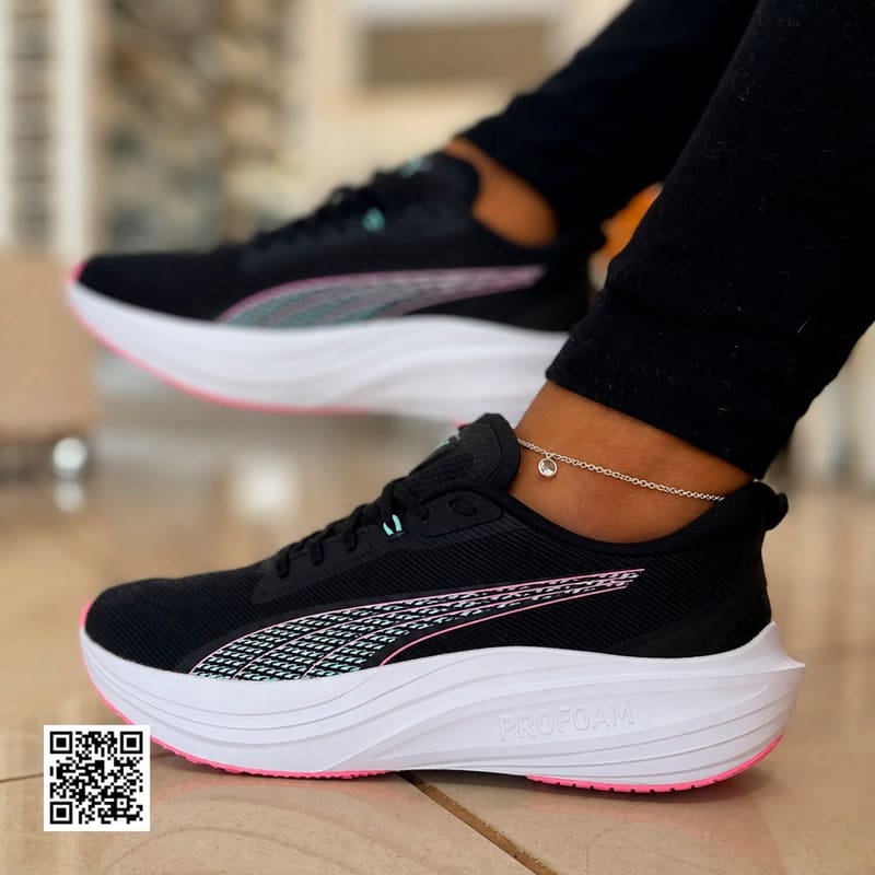 Tenis Puma Darter Pro Unissex Preto Rosa
