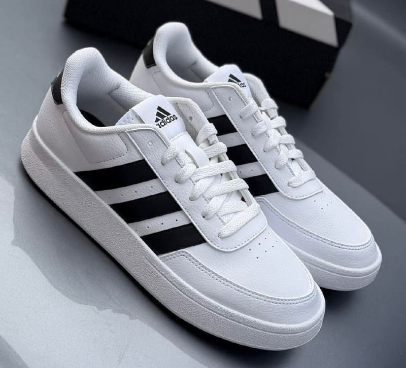 Tenis Adidas Breaknet Feminino Off White Preto NQQ 4379 255 39