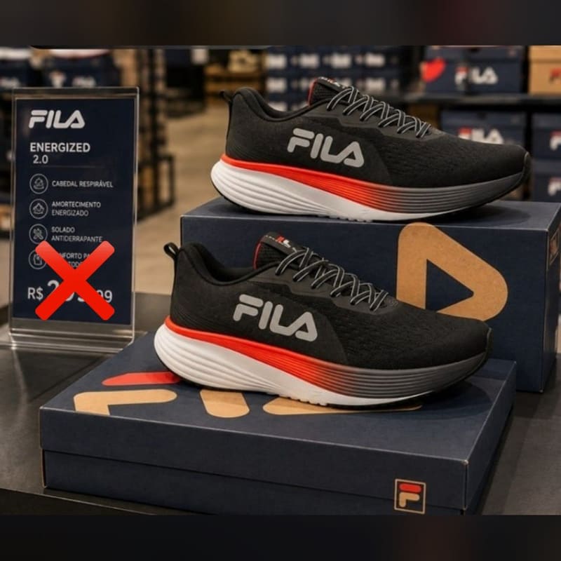Tenis Fila Agile Feminino Preto Cinza