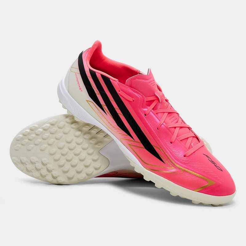 Chuteira Society Adidas F50 Hyperfast League Copa Do Mundo Pink Preto FBA 8688 492 41