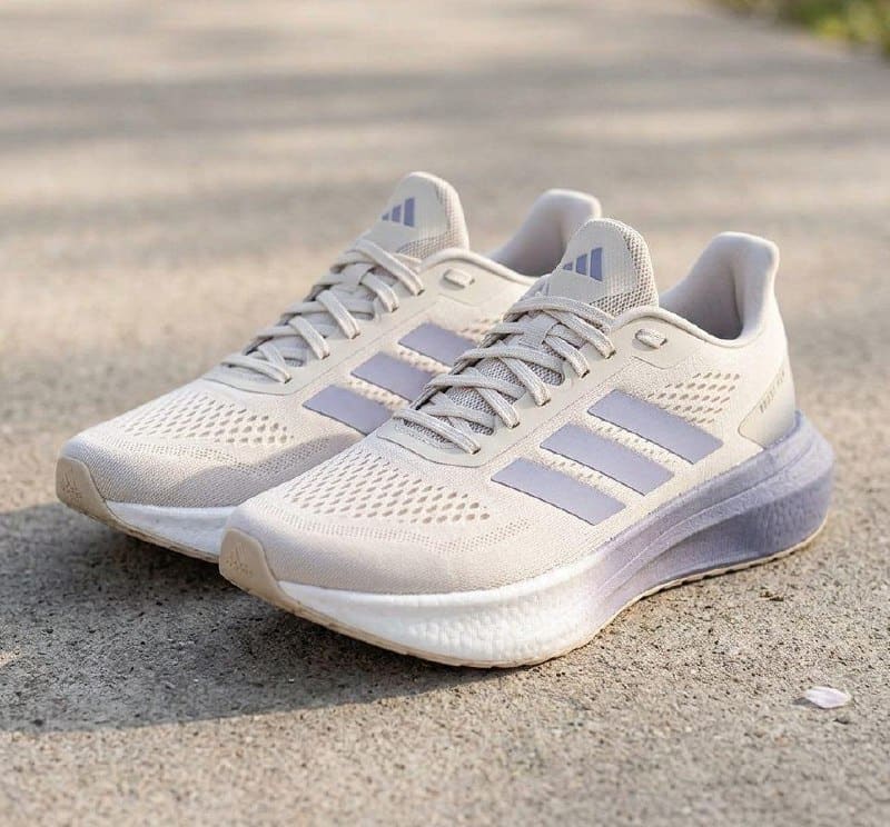 Tenis Adidas Boost Run Masculino Bege Roxo