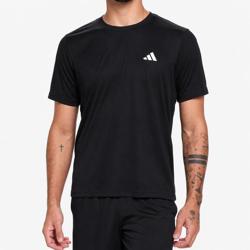 Camiseta Adidas Treino Masculina Preto Branco