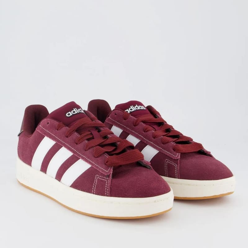 Tenis Couro Adidas Grand Court Alpha Masculino Vermelho