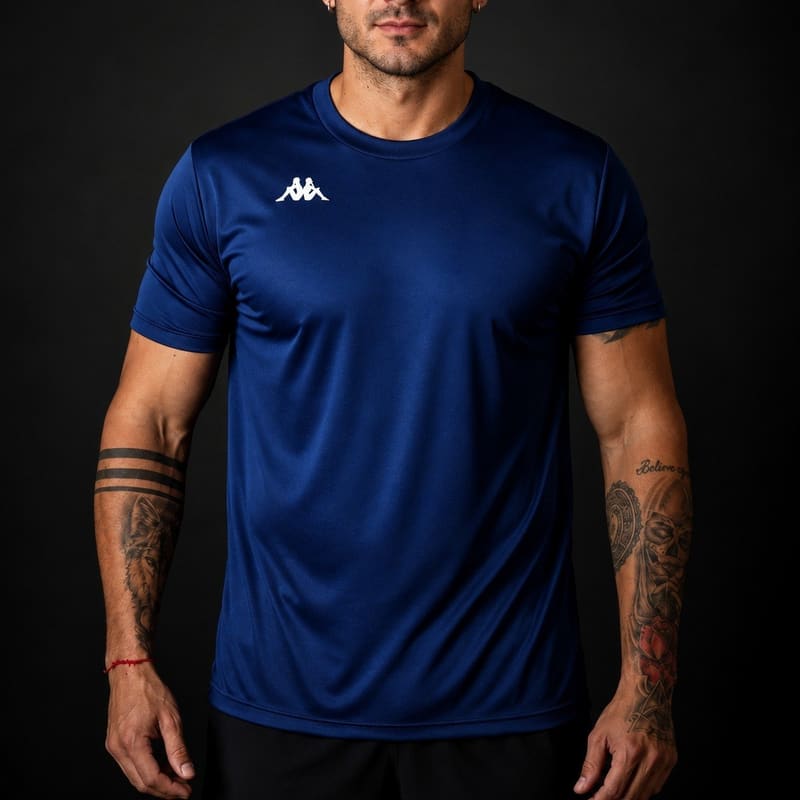 Camisa Kappa Fardamento Modena Masculina Marinho